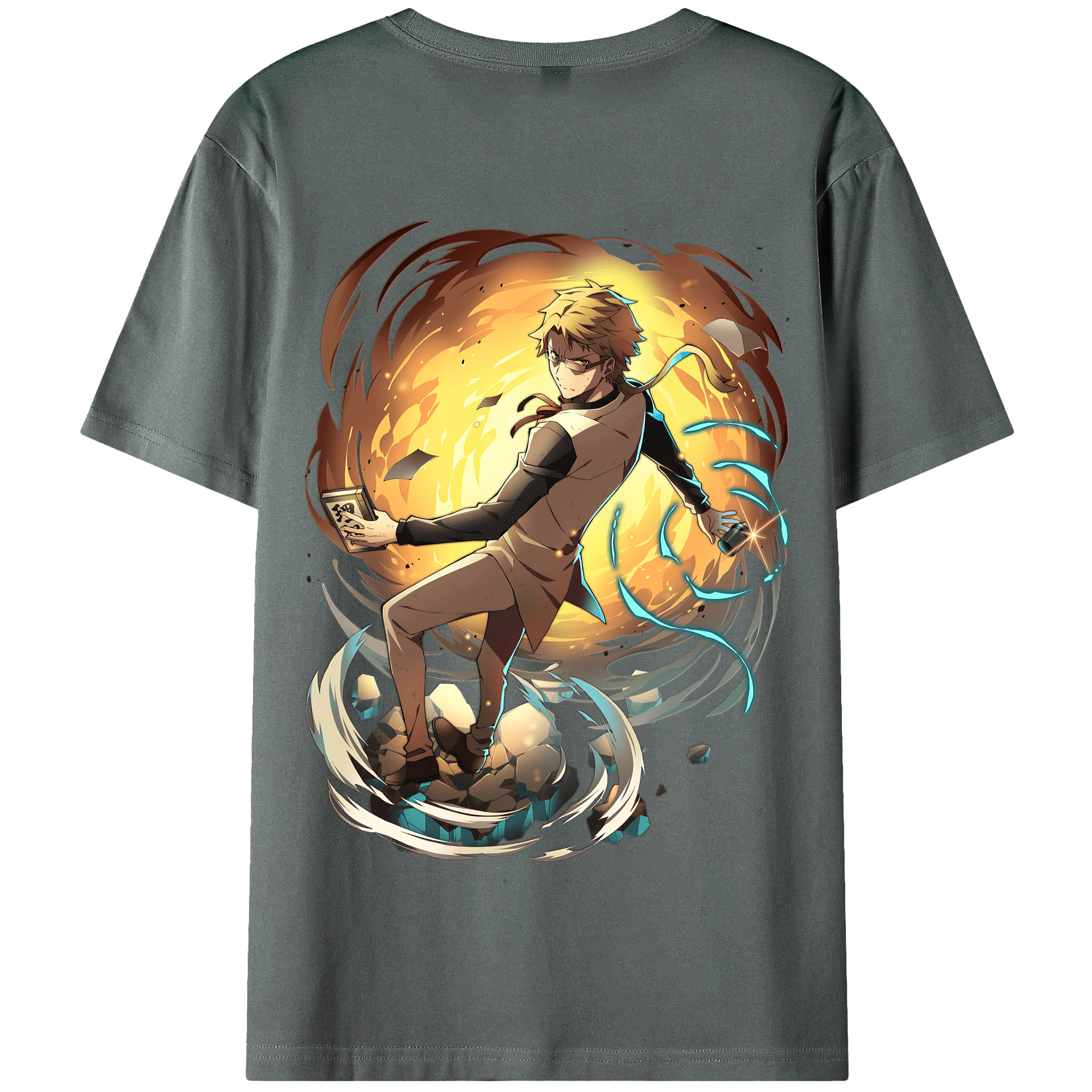 （画像用） 文豪ストレイドッグス Bungo Stray Dogs 綿100％半袖Tシャツ（背面プリント）